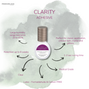 Clarity adhesive