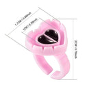 Heart Shape Blooming Adhesive Rings
